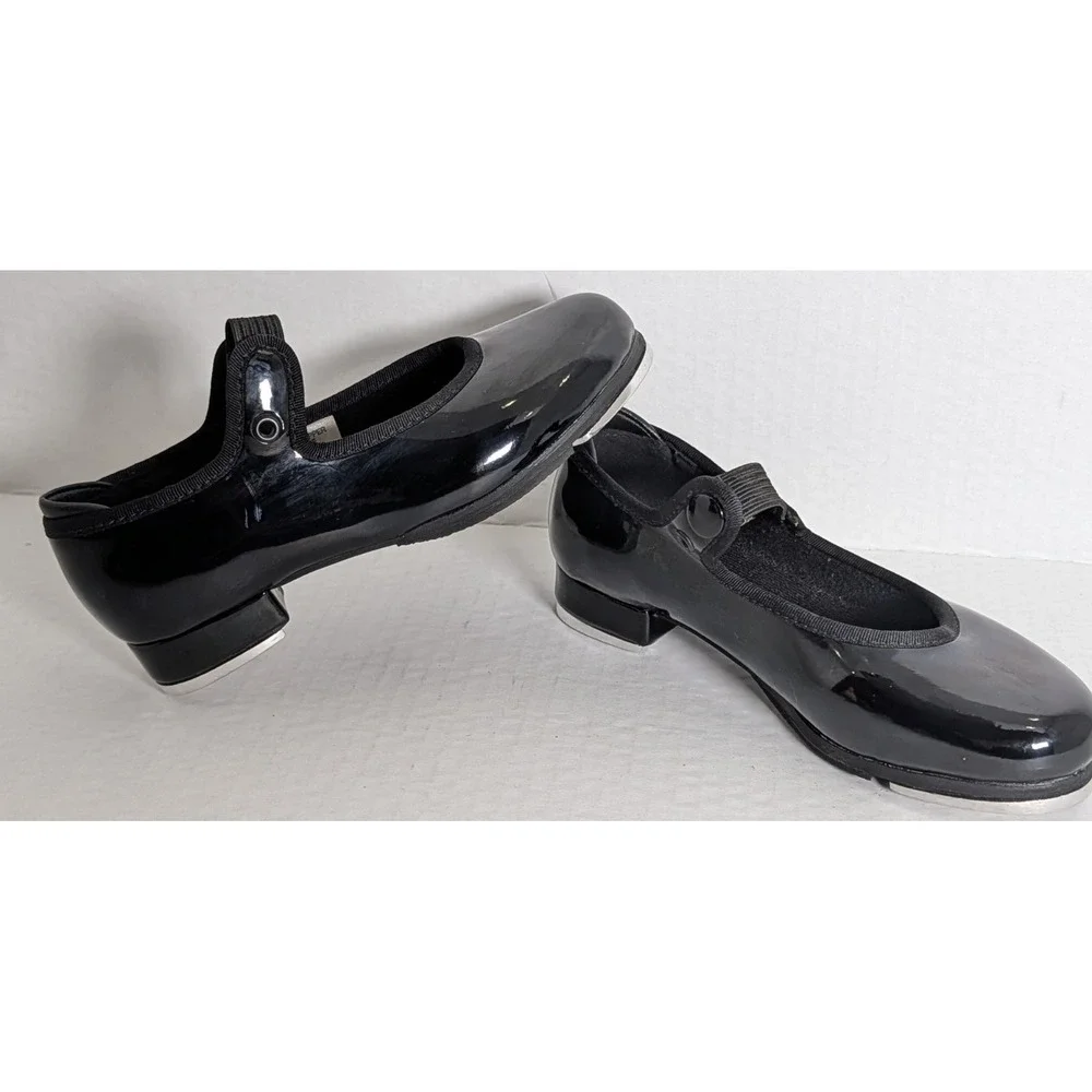 Bloch Techno Tap Toddler Tap Shoes Black Patent Mary Jane Size 10